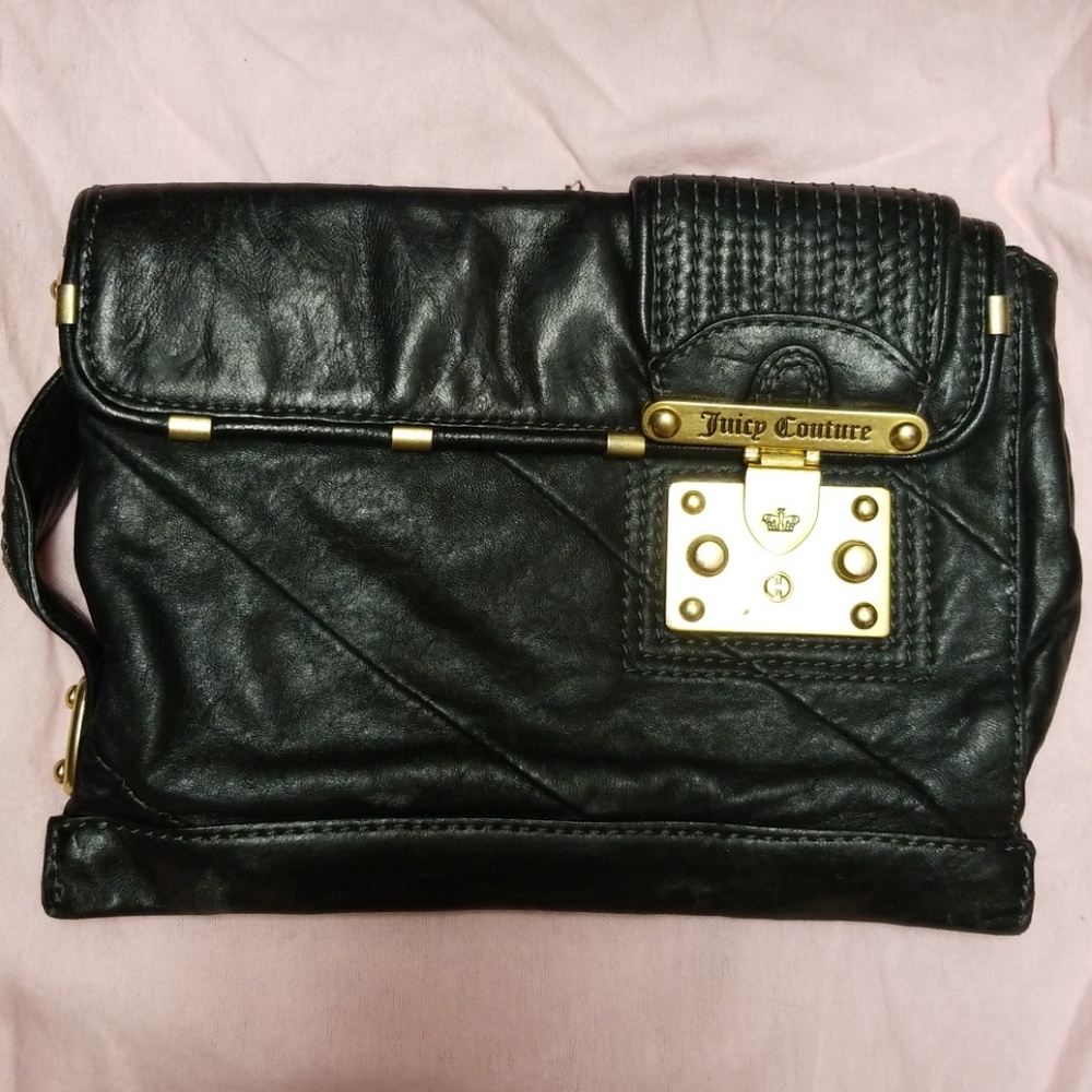 Juicy couture leather clutch